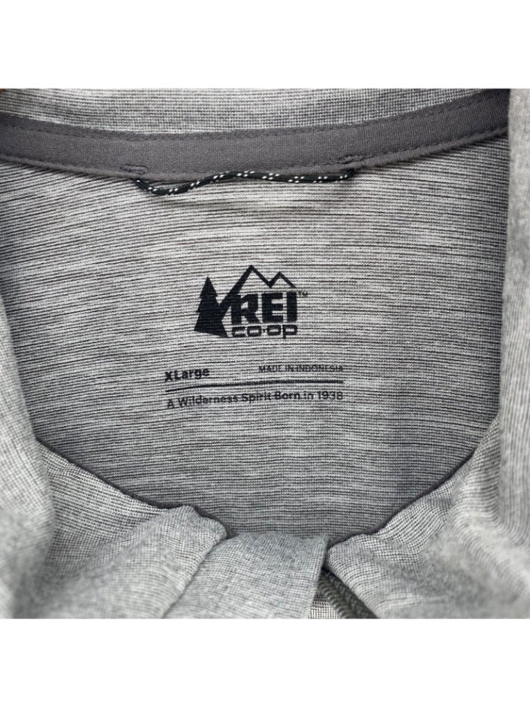 Rei Jacket Womens Extra Large Gray Heather 1/4 Zip Mock Neck Long Raglan Sleeves — image 5 of 8